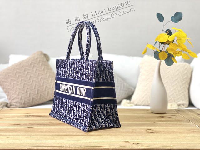 Dior女包 迪奧Book Tote帆布迷你托特包手袋 Dior刺繡mini購物袋  dfk1522